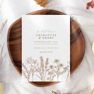 Elegante Wildblume Parco Tassino Probe Einladung