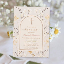 Elegante Wildblume Taufe / Christening
