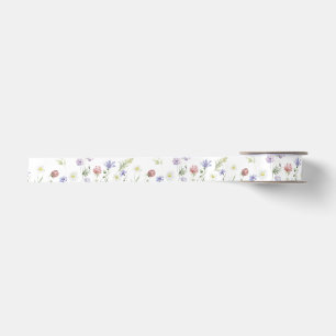 Elegante Wildblumen-Baby-Party Satinband