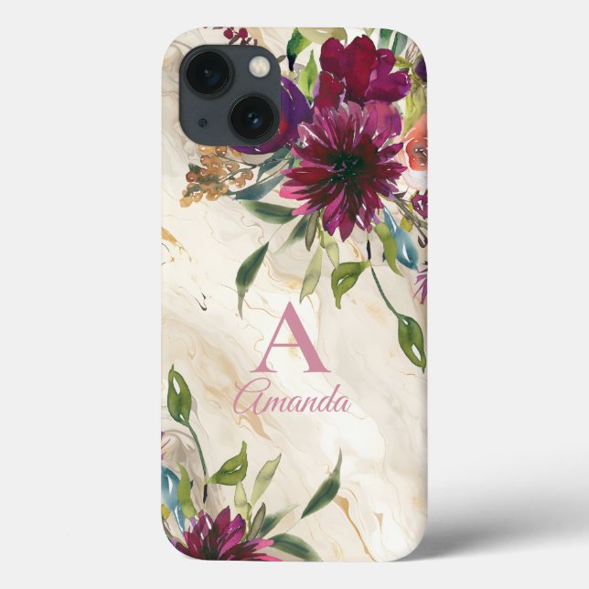 Elegante Wildblumen Case-Mate iPhone Hülle (Rückseite)
