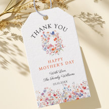 Elegante Wildblumen Muttertags Danke