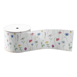Elegante Wildblumen Ripsband