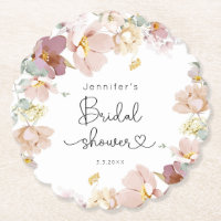 Elegante Wildblumen rosa Brautparty