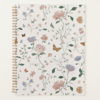 Elegante Wildblumen- & Schmetterlings-Toile-De-Jou Planer