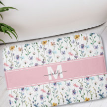 Elegante Wildblumen-Script-Monogramm