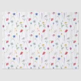 Elegante Wildblumen Seidenpapier