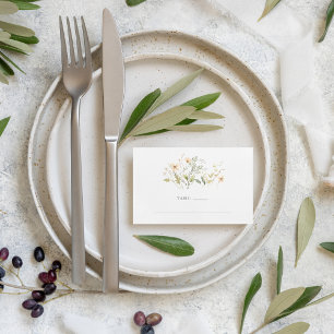 Elegante Wildblumen-Tischnummer für die Hochzeit i