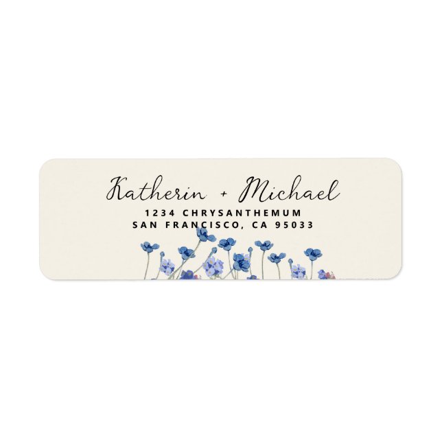 Elegante Wildblumen Wiese Hochzeit (Vorne)