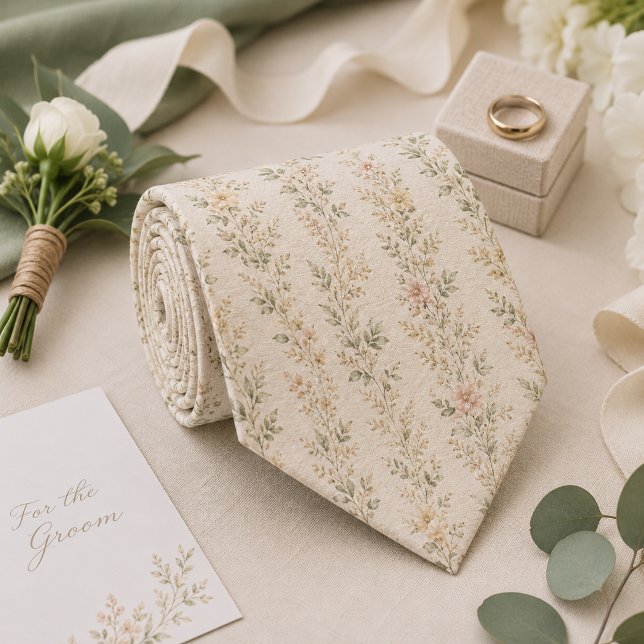Elegante Wildblumengarten-Hochzeit Krawatte (Von Creator hochgeladen)