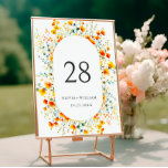 Elegante Wilde Blume Hochzeit Tischnummer<br><div class="desc">Für weitere Anpassungen klicken Sie bitte auf "Diese Vorlage personalisieren",  dann auf "Bearbeiten mit dem Entwurfswerkzeug". Stilvoll bearbeitbare Vorlagen,  die leicht zu benutzen sind,  weitere Artikel im Laden verfügbar (Einladungen,  uAwg,  Dankeschön-Karten,  Schreibwaren & Dekor). Wenn Sie Hilfe oder passende Artikel benötigen,  kontaktieren Sie mich bitte.</div>