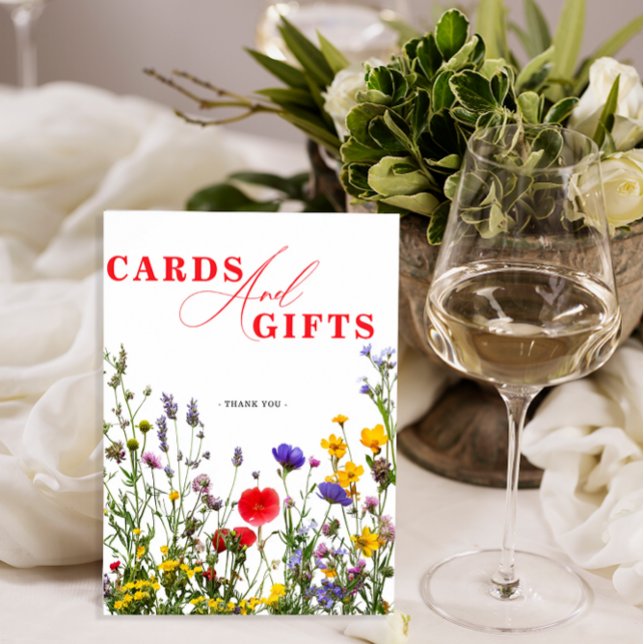 Elegante Wilde Blume Hochzeitskarten und Geschenke Poster (Von Creator hochgeladen)