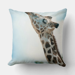Elegante Wilde-Giraffen-Wurfkissen – Safari-Tier  Kissen
