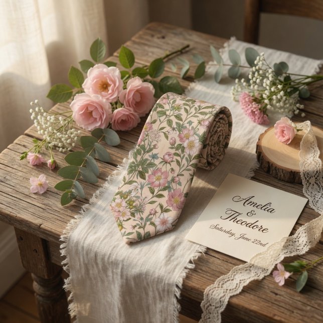 Elegante Wilde Rosen Blume Krawatte (Von Creator hochgeladen)