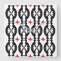 Elegante Windhund-Muster-Uhr