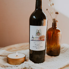 Elegante Wine tasting | Picnisches Brautparty Weinetikett