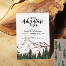 Elegante Winter Forest Adventure Boy Baby Shower