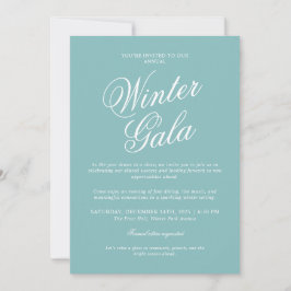 Elegante Winter-Gala-Einladung formelle Feiertage Einladung