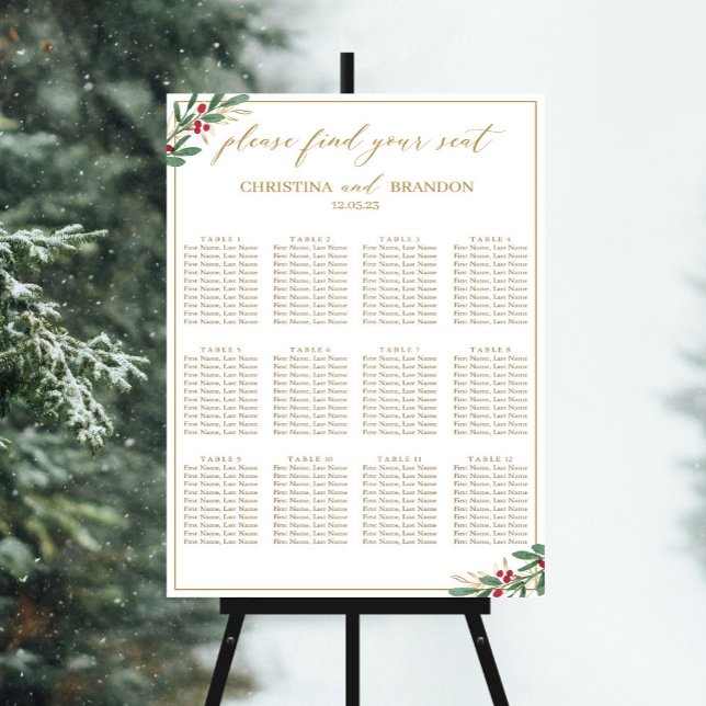 Elegante Winter-Hochzeitssatellite Poster (Von Creator hochgeladen)