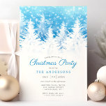 Elegante Winter Pine Trees im Schnee Weihnachten P Einladung<br><div class="desc">Lade deine Gäste zu einem zauberhaften Wintergenuss mit dieser atemberaubenden Weihnachtsfeier ein. Dieses Design mit eleganten schneebedeckten Kiefern unter einem ruhigen blauen Himmel spiegelt die friedliche Schönheit des Winters wider. Ideal für eine formelle Ansammlung oder ein gemütliches Weihnachtsfest-Party mit der ganzen Familie. Diese Einladung Set für ein unvergessliches Erlebnis. Personalisieren...</div>