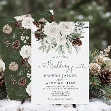 Elegante Winter Pine Wedding