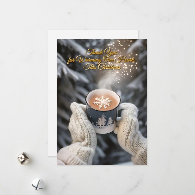 Elegante Winter Scene Card Feiertagskarte (Vorderseite/Rückseite Beispiel)