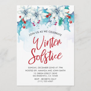 Elegante Winter Solstice Feier Einladung