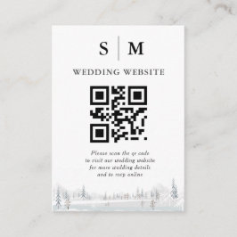 Elegante Winter Wonderland Schneeflocken Begleitkarte