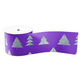 Elegante Winterbäume Ripsband