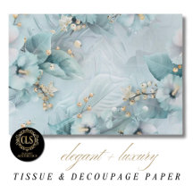 Elegante Winterblaue Florale Luxus-Ästhetik