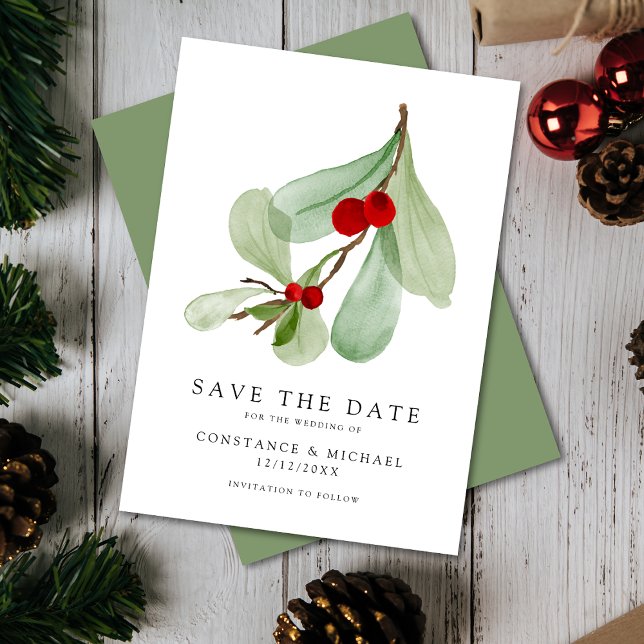 Elegante Winterhochzeit Save The Date (Von Creator hochgeladen)