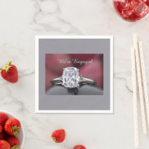 Elegante „Wir sind verlobt“ Diamantring-Party