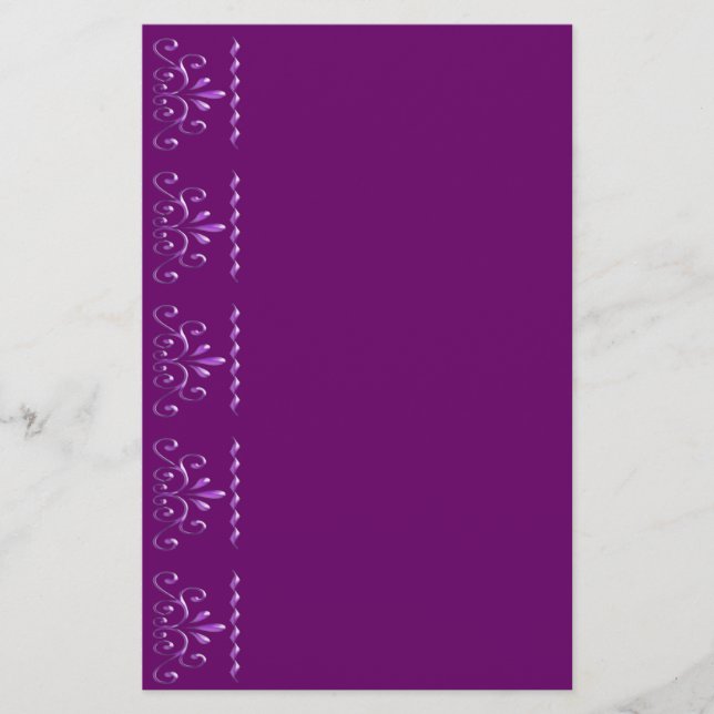 Elegante Wirbel Briefpapier (Vorderseite)