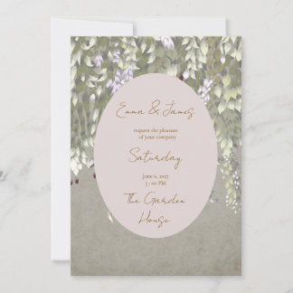 Elegante Wisteria-Blumen-Einladungskarte | Einladung