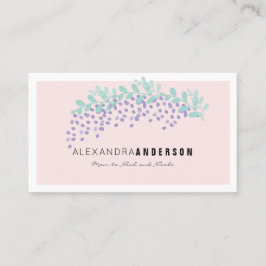 Elegante Wisteria Blush Pink Mommy Business Card Telefonnummerkarte