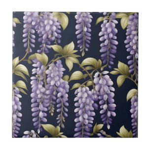 Elegante Wisteria Floral Fliese