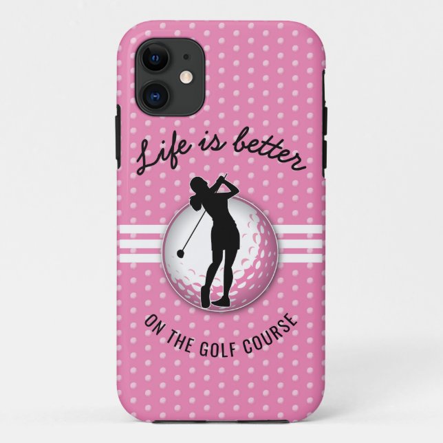 Elegante Women Golfer Design Case-Mate iPhone Hülle (Rückseite)