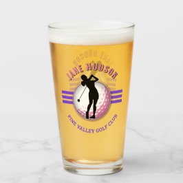 Elegante Women Golfer Design Glas