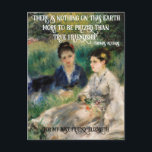 Elegante Women Renoir Kunstwerk Bestes Preis-Leist Postkarte<br><div class="desc">Elegantes personalisiertes Geschenk für einen Freund mit beeindruckendem Kunstwerk über das Gras (Jeunes femmes assises dans l'herbe) (1873) von Pierre-Auguste Renoir,  und ein Zitat von Thomas Aquinas "Es gibt nichts mehr auf dieser Erde,  das als echte Freundschaft geschätzt werden könnte."</div>