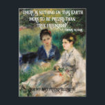 Elegante Women Renoir Kunstwerk Bestes Preis-Leist Postkarte<br><div class="desc">Elegantes personalisiertes Geschenk für einen Freund mit beeindruckendem Kunstwerk über das Gras (Jeunes femmes assises dans l'herbe) (1873) von Pierre-Auguste Renoir,  und ein Zitat von Thomas Aquinas "Es gibt nichts mehr auf dieser Erde,  das als echte Freundschaft geschätzt werden könnte."</div>