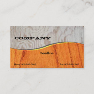 Elegante Wood Business Card Visitenkarte