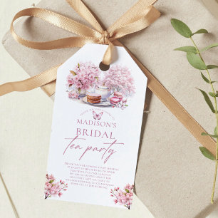 Elegante wunderschöne Kirschblüten-Braut-Tee Geschenkanhänger