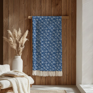Elegante Wurfdecke Pastellrosa Navy Stil Fleecedecke