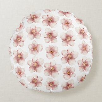 Elegante Wurfkissen mit Blumenmuster Rundes Kissen