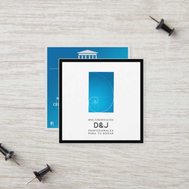 Elegante  y bellísima tarjeta de presentación. telefonnummerkarte (Vorderseite/Rückseite Beispiel)