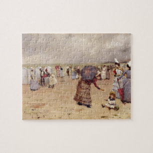 Elegante Zahlen T29836 auf einem Strand, 1886 Puzzle