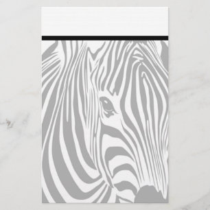 Elegante Zebrapapierwaren mit Briefkopf Briefpapier