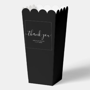 Elegante zeitlose Hochzeit Danke   Personalisiert  Geschenkschachtel