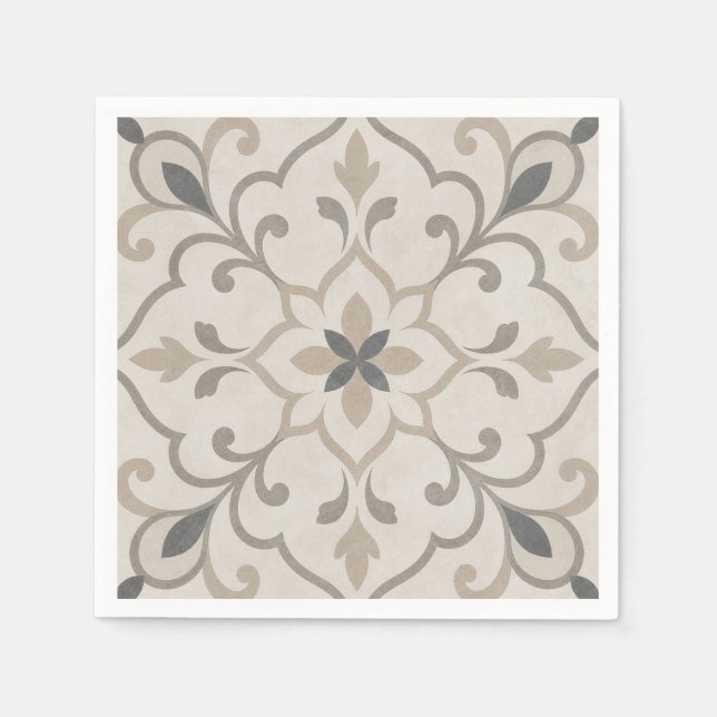Elegante Ziersteinfliese Serviette (Vorderseite)