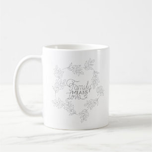 Elegante Zitatwärme Inspirationsquelle Kranz Kaffeetasse