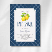 Elegante Zitronenschleife Navyblau Diamant-Baby-Pa